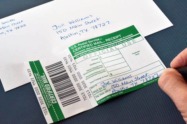 How To Send A Certified Mail Receipt