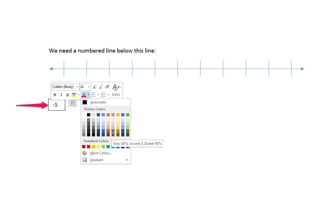 How Do I Create A Number Line In Microsoft Word EHow