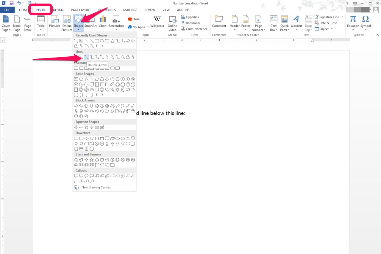 how-do-i-create-a-number-line-in-microsoft-word-ehow