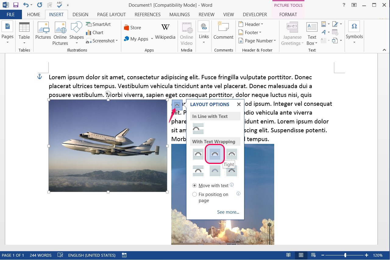 How To Get Pictures In A Document To Align Side By Side In Word Ehow 3264