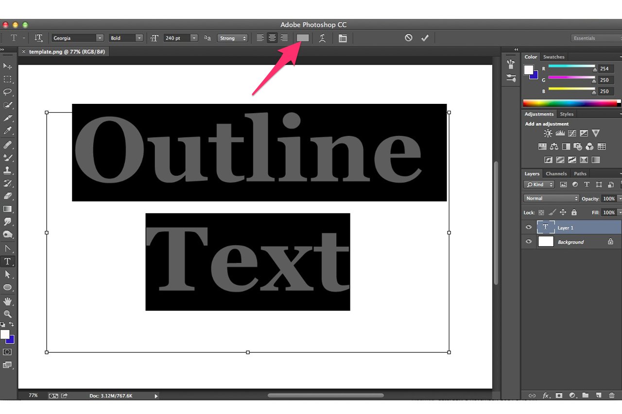 how-do-i-add-an-outline-to-text-in-photoshop-ehow