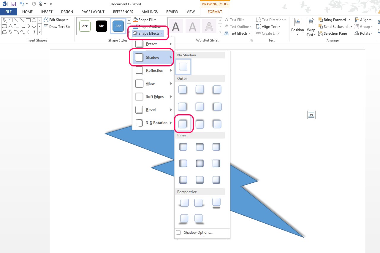 how-to-create-the-shadow-effect-in-microsoft-word-ehow