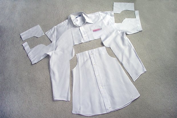 Como transformar uma camisa masculina em um vestido infantil