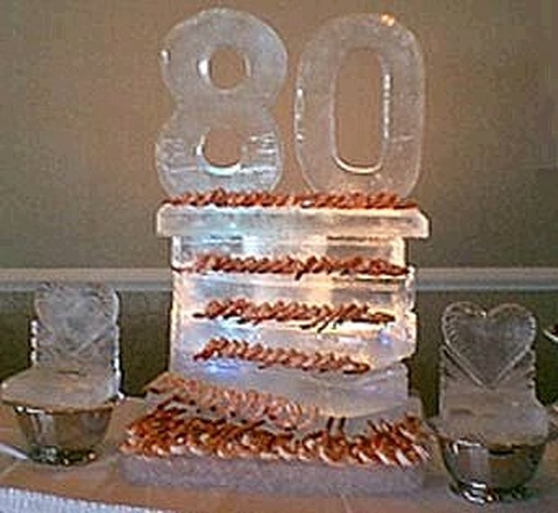 Ideas para centros de mesa para una fiesta de 80º cumpleaños ...